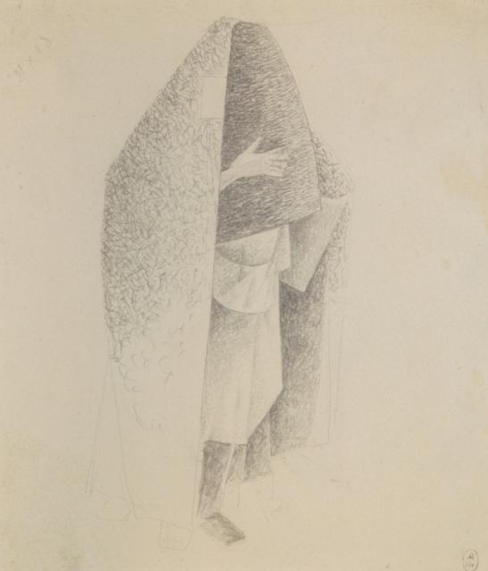 Самохвалов А.Н. Самарканд. Женщина в парандже. 1921 Самохвалов А.Н. Самарканд. Женщина в парандже. 1921